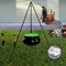 Outdoor Halloween Decorations,13 inch Large Witches Cauldron Halloween Decor on Tripod,Black Plastic Witch Cauldron with Timer Lights for Porch Yard Lawn Outside